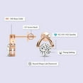 thumbnail image 2 of Diamond Stud Earring | 6 Carat IGI Certified Round Shape Lab Grown Diamond | 14K Rose Gold |Stellar Lab Diamond Stud Earrings | Prong Setting | FG-VS1-VS2 Quality | Friendly Diamonds, 2 of 5