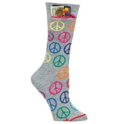 Pocket Socks Peace  Love, Womens - Deluxe