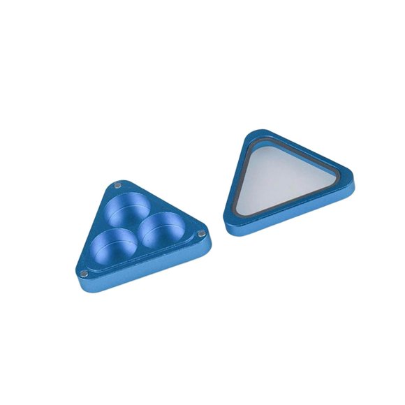 Blue Triangle Metal Pool Stick Chalk Holder Convenient Use Made of Aluminum