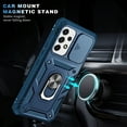 thumbnail image 6 of Military Grade Drop Impact for Samsung Galaxy A53 5G Camera Lens Slide Protection Case 360 Metal Rotating Ring Kickstand Holder Armor Shockproof Case For Samsung Galaxy A53 5G,
Blue, 6 of 9