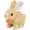 Beige bunny, variant on Easter Hopping Bunny Plush with Carrot Jumping Spotted Rabbit Ears Nose Moving Educational Plush Toy Interactive Toy Electric Birthday Gift for Toddlers Kids,7" Stuffed Animals Toys Easter Gifts
