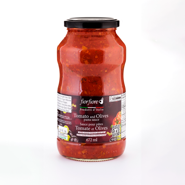 Fiorfiore Tomato and Olive Pasta Sauce 673ML
