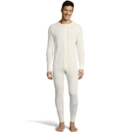 Hanes Mens Solid Waffle Knit Thermal Union Suit. 125443 - Walmart.ca