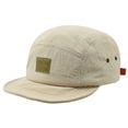 thumbnail image 2 of Quick-Dry 5-Panel Camp Cap for Women/Men, Lightweight Short Brim Hat with Soft Top - Retro Workwear Style Sun Visor for Hiking & Streetwear (1-Pack) Beige One Size, 2 of 4
