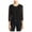 black, variant on Finity Womens Sheer Cardigan Sweater, Black, Large