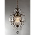 thumbnail image 3 of Rosalie 1-light Antique Bronze 11-inch Crystal Chandelier, 3 of 5