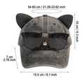 thumbnail image 3 of Baseball Cap Fashionable Streetwear Peaked Hat for Men with Personality Hop Style, 3 of 4