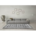 thumbnail image 3 of Ahgly Company Indoor Square Abstract Gray Modern Area Rugs, 5' Square, 3 of 4