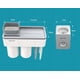 thumbnail image 3 of Estante de baño Soporte de montaje en pared Caja de almacenamiento de 2 tazas sin perforaciones con soporte de succión magnético, 3 of 5