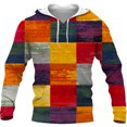 thumbnail image 3 of Sweat à Capuche Rétro pour Hommes Mode Imprimé 3D Unisexe Harajuku Hip Hop Pull Décontracté, 3 of 5
