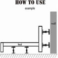 thumbnail image 4 of Adjustable Threaded Bed Frame Set of 4 Pieces for Easy Assembly and Stability, 4 of 5
