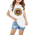 thumbnail image 2 of Vestido Corto de Verano Niños Niños Niñas Camiseta de Algodón Cuello Redondo Lindo Día de la Independencia Imprimir Top, 2 of 7