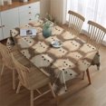 thumbnail image 2 of Cute Hedgehog Pattern Rectangle Tablecloth 60"x84",Waterproof Polyester Rectangle Table Cloth, Wipeable Spillproof Polyester Tablecloth for Dining, Camping, Indoor and Outdoor, 2 of 5