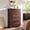 Dark Walnut, variant on Keywhat 5 Drawer Dresser for Bedroom, Modern Minimalist Storage Chest with Handleless Design, Silent Metal Slides, Deep and Shallow Drawers for Bedroom Living Room,Light Knotty Wood