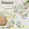 thumbnail image 6 of Summer Lemon Standard Size Pillow Cover, Pillowcase Protectors with Zipper, Breathable Decorative Throw Pillow Case Cover, Yellow Fruits Botanical Spring Floral Pillow Shams for Couch Sofa 20x26Inch, 6 of 8