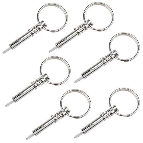 Hysagtek 6 Pcs Quick Release Pin Boat Bimini Top Pins 1/4" Diameter w