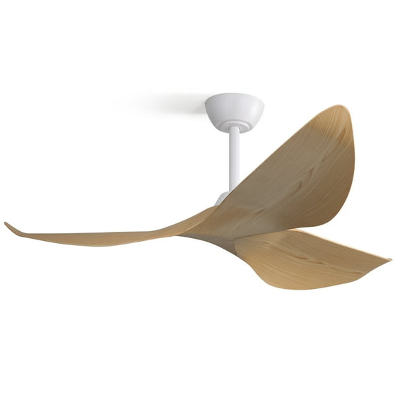 Sofucor 52-Inch White Modern Ceiling Fan, Propeller