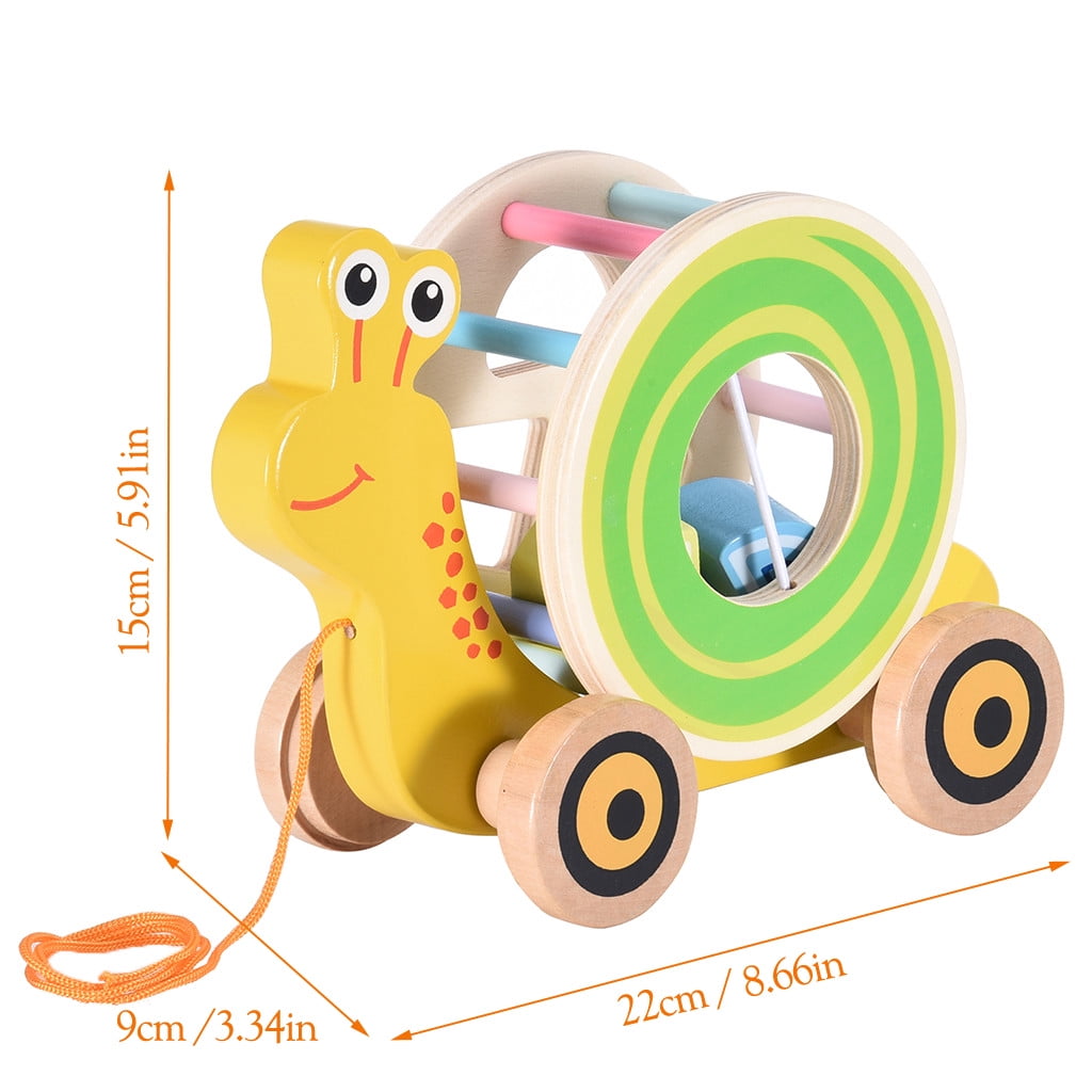 wooden children's toy with movement