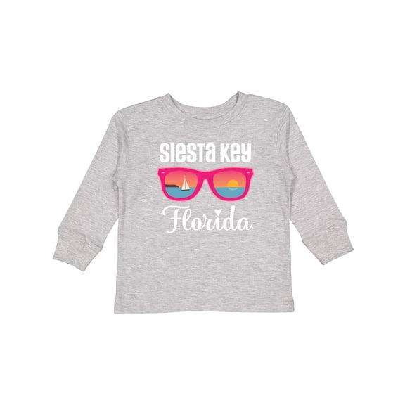 Inktastic Siesta Key Florida Beach Trip Girls Long Sleeve Toddler T-Shirt