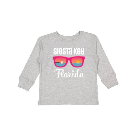 

Inktastic Siesta Key Florida Beach Trip Girls Long Sleeve Toddler T-Shirt