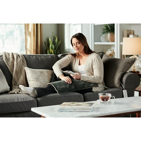 Sunbeam XpressHeat XL Microplush Heating Pad with Fast-Heat Technology