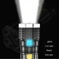 thumbnail image 7 of Super Bright Rechargeable Flashlight, LED Tactical Flashlights Waterproof Side Light and 4 Modes for Camping, Hunting and Emergencies, 7 of 7