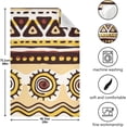 thumbnail image 5 of Vintage African Stripe Tea Towels Set of 6 Ethnic Symbol Kitchen Dish Cloth with Hanging Loop, 18"x28"Lint-Free Absorbent Towel for Kitchen Drying Wiping and Cleaning, 5 of 7