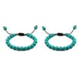 thumbnail image 2 of Minnieouse minimalista de piedras preciosas naturales regalo para unisex para mujer para hombres idea de regalo negro+verde Negro+verde 2Conjunto, 2 of 6