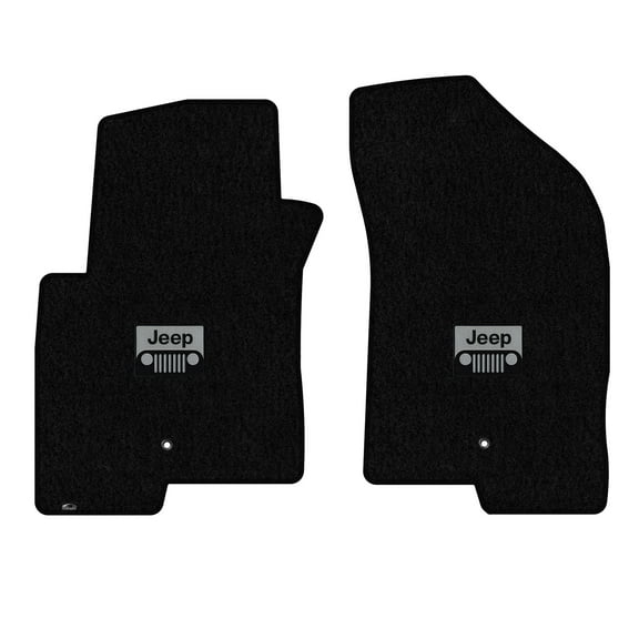 Lloyd Mats Custom Fit Floor Mats for Jeep Compass 2007-2008 LogoMat 2Pc Set Black