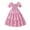Pink, variant on Mikilon Girls' Floral Dress Size 8-11 Years Puff-sleeved Round Neck Cute Princess Dress Fashion Vacation Dress