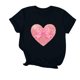 thumbnail image 1 of Puntoco Liquidación de camisetas cortas para mujer Camiseta de manga corta con cuello redondo y estampado para mujer, 1 of 3