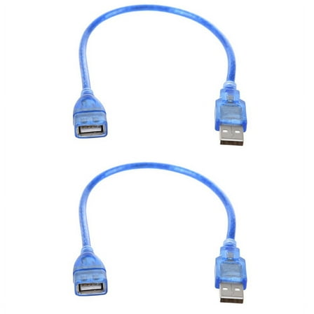2X Short USB 2.0 A Female to Male Extension Cable