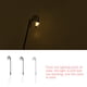 thumbnail image 3 of Yuarrent Luces de calle Decoración de iluminación exquisita Mini modelo de farola realista Decoración de paisaje Modelos de lámparas pequeñas Artesanía Negro/Blanco cálido Yuarrent HA066609-02, 3 of 6