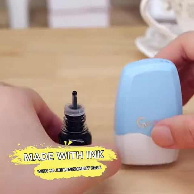 Agiferg Seal Express Single Person Information Privacy Garbled Correction Roller Photosensitive Seal Applicator1ML