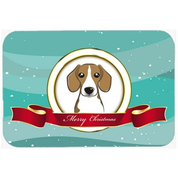 Carolines Treasures Beagle Merry Christmas Mouse Pad- Hot Pad & Trivet