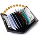 thumbnail image 3 of Paquete de 2 protectores de tarjeteros de crédito RFID de metal para tarjeteros de crédito y tarjeteros de visita para hombres, mujeres, set de regalo (negro) oso de fresa Electrónica, 3 of 4