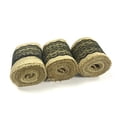 thumbnail image 2 of Wrapables® Hessian Burlap with Lace Ribbon 2.5 Inch Width x 2 Yards Length (Set of 3), Black, 2 of 4