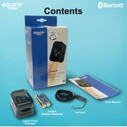 Equate Bluetooth Digital Pulse Oximeter with Heart Rate Monitor and SpO2 Measurement