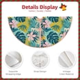 thumbnail image 3 of Fuzoiu Tropical Floral Print Christmas Tree Skirt,Xmas Christmas Decorations,Xmas Tree Mat for Farmhouse Holiday New Years Home Party Decor Tree Rugs-48", 3 of 6