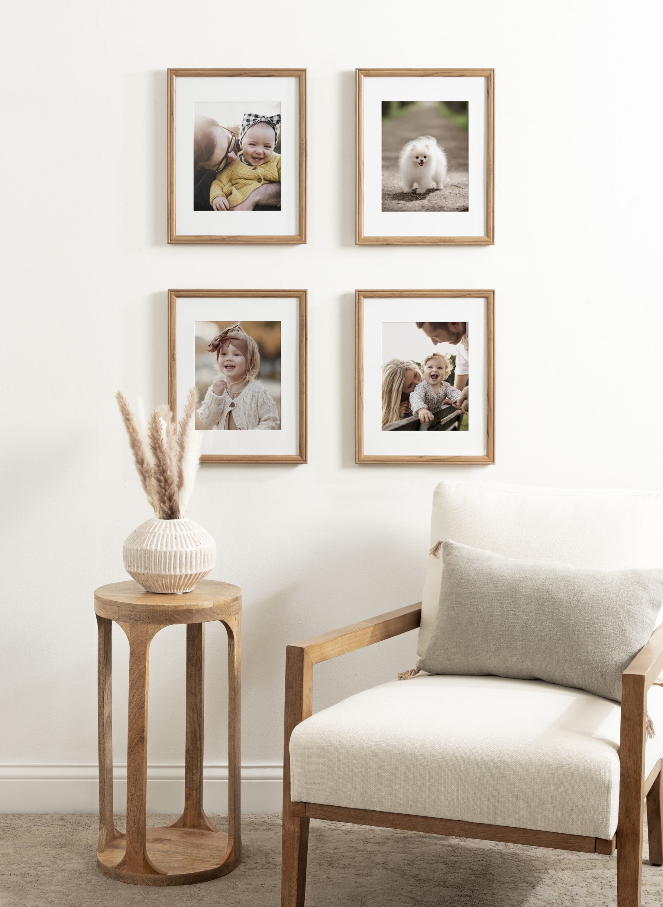 Kate and Laurel Adlynn Rectangle Picture Frame Set of 4, 11 x 14
