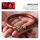 thumbnail image 3 of Natural Wood Bangle Bracelet Ethnic Wood Cuff Bracelet Vintage Round Bangle, 3 of 4