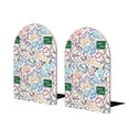 thumbnail image 2 of Picia Back To School Pattern Wood Bookends for Shelves,Non-slip Bookends, Heavy Duty Wooden Bookend Support,1 Pair, 2 of 8