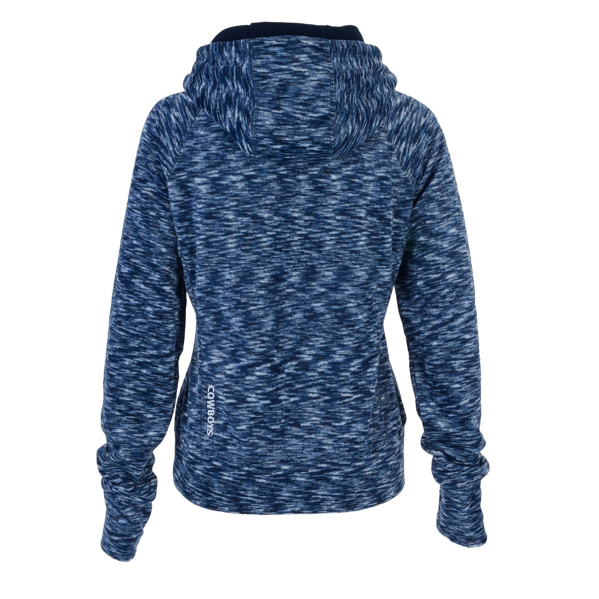 Dallas Cowboys Women's Navy Bluewag Space Dye Fleece Full-Zip Jacket by NFL