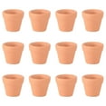 thumbnail image 1 of EeaseMX 12 macetas pequeñas de terracota de 3 x 3 cm, de cerámica, para cactus, suculentas, ideales para manualidades y recuerdos de boda., 1 of 8