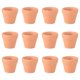 thumbnail image 1 of 12 macetas pequeñas de terracota de 3 x 3 cm, de cerámica, para cactus, suculentas, ideales para manualidades y recuerdos de boda., 1 of 6