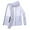 White, variant on Mdesiwst Men Summer Sunscreen Coat Hooded Thin Anti-UV Zipper Closure Solid Color Sunshade Long Sleeves Plus Size Fishing Men Summer Jacket Cycling Garment