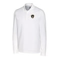 thumbnail image 2 of Men's Cutter & Buck White Milwaukee Brewers Big & Tall Advantage Eco Pique DryTec Tri-Blend Long Sleeve Polo, 2 of 3