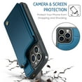 thumbnail image 5 of for iPhone 15 Pro Max Case with Card Holder, Wallet Case for Women Men with RFID Blocking, Durable Leather Kickstand Magnetic Clasp Shockproof Phone Case for iPhone 15 Pro Max, 5 of 8