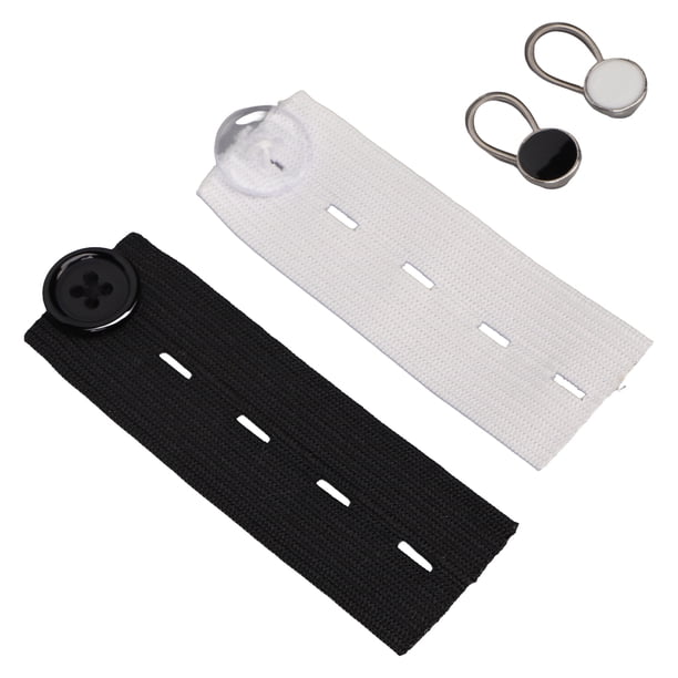 Extensor de corbata, juego de botones extensores de 20 piezas, extensor de cintura elástico, juego de botones extensores, meticulosamente diseñado Jadeshay A