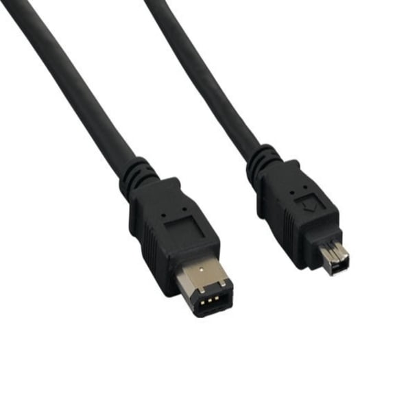SANOXY Cables and Adapters; 10ft IEEE 1394a FireWire 400 6-pin to 4-pin, Black